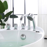 Empava - 67" Freestanding Hydro Massage Whirlpool Bathtub with Reversible Drain - EMPV-67AIS02 - IMG8