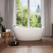 Empava - 67" Freestanding Hydro Massage Whirlpool Bathtub with Reversible Drain - EMPV-67AIS02 - IMG4