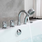 Empava - 67" Freestanding Whirlpool Bathtub with Faucet and Center Drain - EMPV-67AIS03 - IMG7