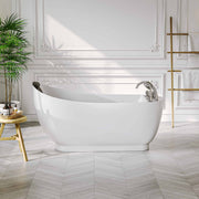 Empava - 67" Acrylic Freestanding Whirlpool Tub with Reversible Drain - EMPV-67AIS05 - IMG1
