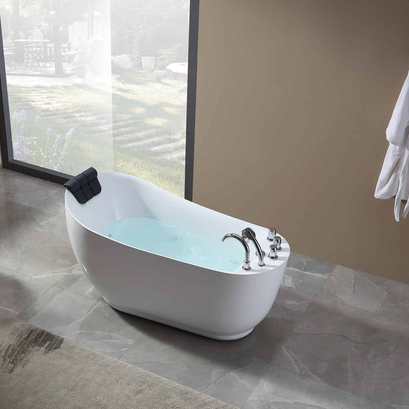 Empava - 67" Acrylic Freestanding Whirlpool Tub with Reversible Drain - EMPV-67AIS05 - IMG3