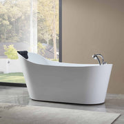 Empava - 67" Freestanding Whirlpool Tub with Faucet and Reversible Drain - EMPV-67AIS09 - IMG6