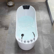 Empava - 67" Freestanding Whirlpool Tub with Faucet and Reversible Drain - EMPV-67AIS09 - IMG5