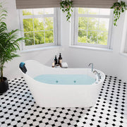 Empava - 67" Freestanding Whirlpool Tub with Faucet and Reversible Drain - EMPV-67AIS09 - IMG1