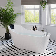 Empava - 67" Freestanding Whirlpool Tub with Faucet and Reversible Drain - EMPV-67AIS09 - IMG3