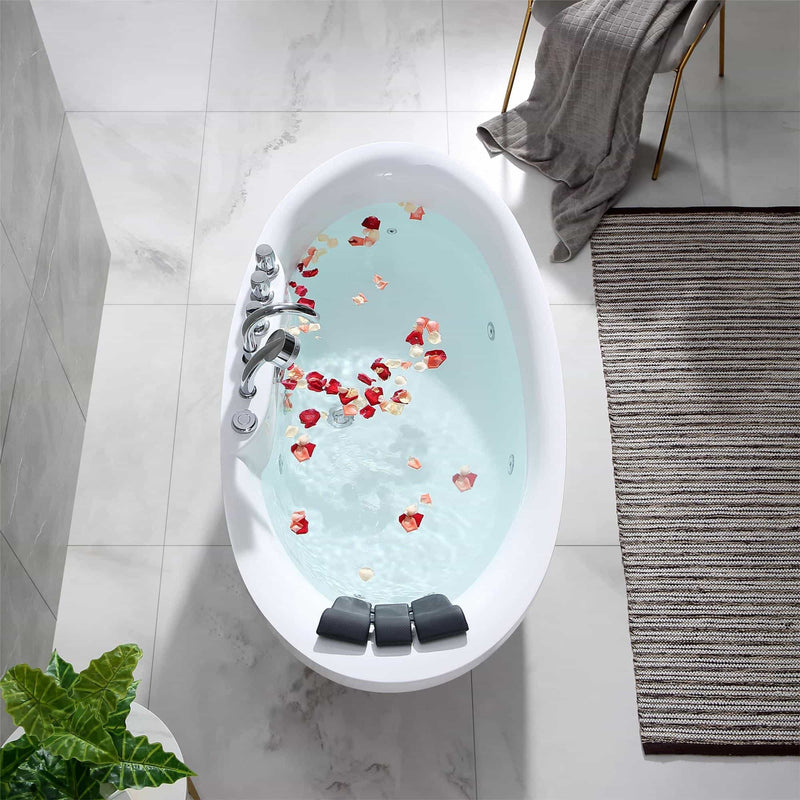 Empava - 67" Acrylic Freestanding Whirlpool Bathtub with Center Drain - EMPV-67AIS13 - IMG6
