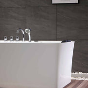 Empava - 67" Freestanding Rectangle Whirlpool Bathtub with Center Drain - EMPV-67AIS16 - IMG7
