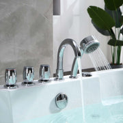 Empava - 67" Oval Freestanding Whirlpool Bathtub with Center Drain - EMPV-67AIS17 - IMG7