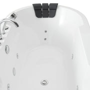 Empava - 67" Oval Freestanding Whirlpool Bathtub with Center Drain - EMPV-67AIS17 - IMG8