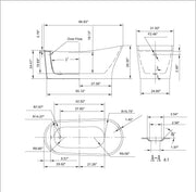 Empava - 67" Freestanding Soaking Tub with Left Drain - EMPV-67FT1528 - IMG8