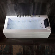 Empava - 67" Alcove Combination Massage Inline Heater LED Tub with Left Drain - EMPV-67JT351LED - IMG6