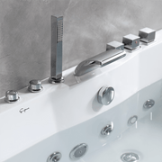 Empava - 67" Alcove LED Whirlpool Bathtub with Center Drain - EMPV-67JT408LED - IMG6