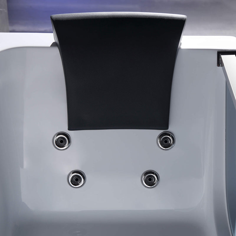 Empava - 67" Alcove LED Whirlpool Bathtub with Center Drain - EMPV-67JT408LED - IMG8