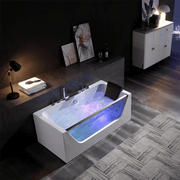 Empava - 67" Alcove LED Whirlpool Bathtub with Center Drain - EMPV-67JT408LED - IMG4