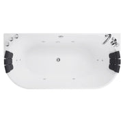 Empava - 71" Freestanding Hydro Massage Whirlpool Bathtub with Center Drain - EMPV-71AIS08 - IMG10