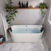 Empava - 71" Freestanding Hydro Massage Whirlpool Bathtub with Center Drain - EMPV-71AIS08 - IMG1