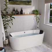 Empava - 71" Freestanding Hydro Massage Whirlpool Bathtub with Center Drain - EMPV-71AIS08 - IMG2