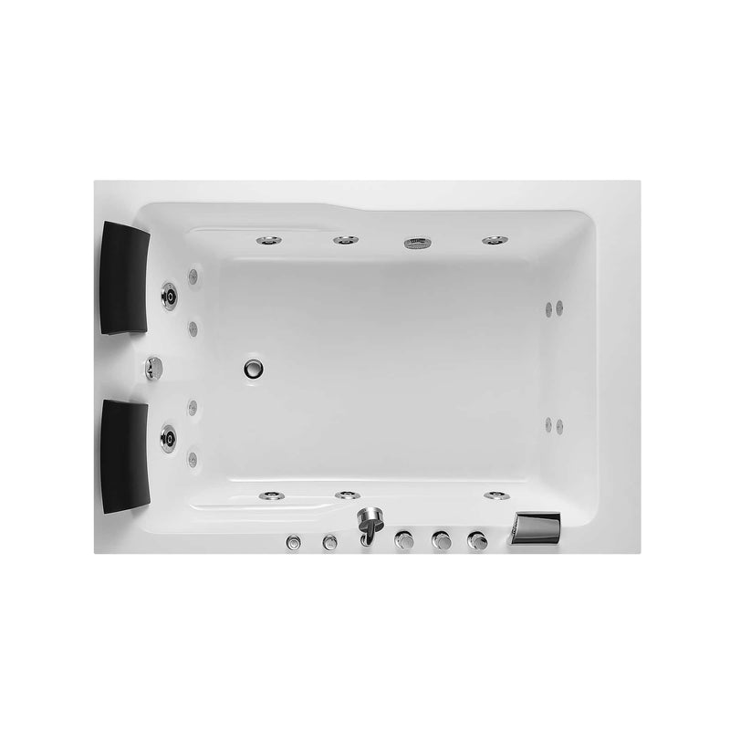 Empava - 71" Alcove Whirlpool 2-Person Bathtub with Right Drain - EMPV-71JT667B - IMG9