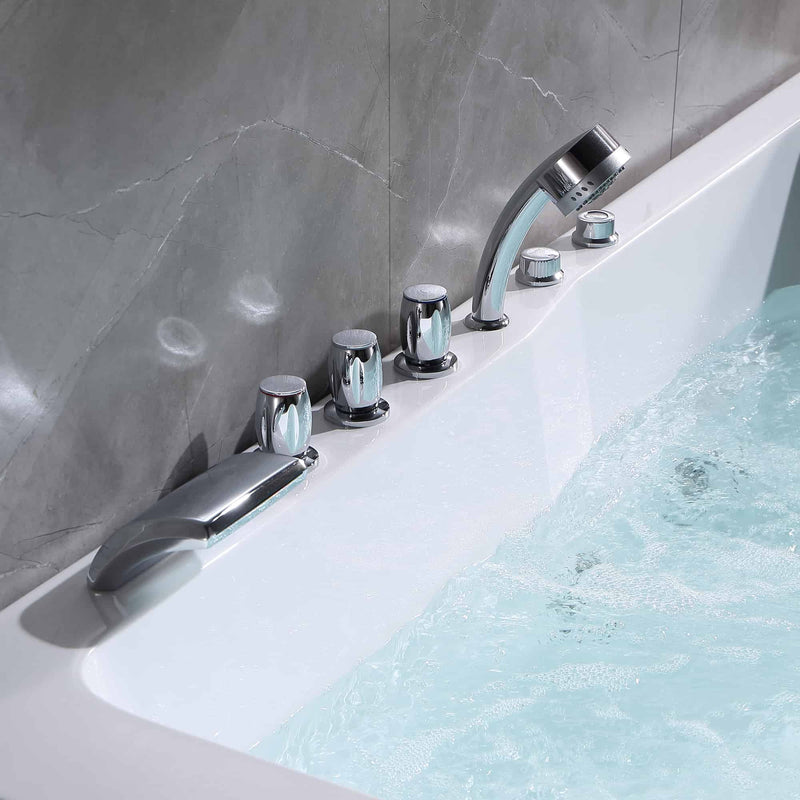Empava - 71" Alcove Whirlpool 2-Person Bathtub with Right Drain - EMPV-71JT667B - IMG4