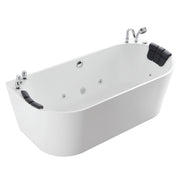 Empava - 59" Freestanding Hydro Massage Whirlpool Bathtub with Center Drain - EMPV-59AIS06 - IMG9
