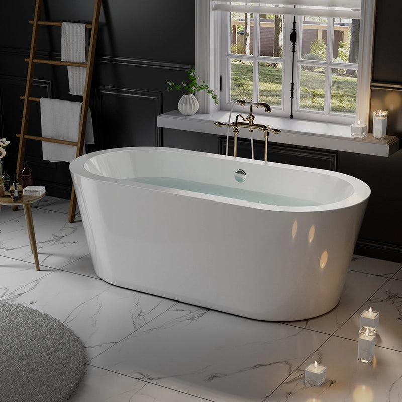 Empava - 59" Freestanding Soaking Tub with Center Drain - EMPV-59FT1505 - IMG3