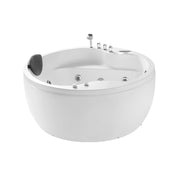 Empava - 59" Freestanding Round Whirlpool Bathtub with Right Drain - EMPV-59JT005 - IMG8