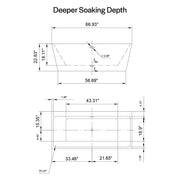 Empava - 67" Freestanding Soaking Tub with Center Drain - EMPV-67FT1516 - IMG10