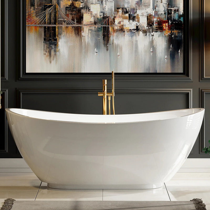 Empava - 69" Freestanding Soaking Tub with Center Drain - EMPV-69FT1603 - IMG1