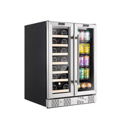 Empava - 24-inch Dual Zone Wine and Beer Fridge Beverage Cooler - EMPV-BR03D - IMG2