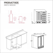Empava - 24-inch Dual Zone Wine and Beer Fridge Beverage Cooler - EMPV-BR03D - IMG17