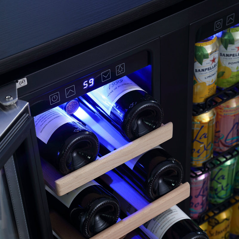 Empava - 24-inch Dual Zone Wine and Beer Fridge Beverage Cooler - EMPV-BR03D - IMG7