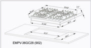 Empava - 24-inch Built-in Gas Cooktops - EMPV-24GC28 - IMG6