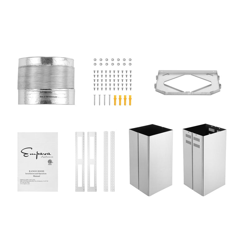 Empava - 36-inch 400 CFM Kitchen Island Wall Mount Ducted Range Hood - EMPV-36RH09 - IMG12