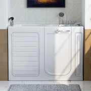 Empava - 54" Alcove Inline Heater Whirlpool Walk-in Tub 2.0 Upgraded with Right Drain - EMPV-54WIT08 - IMG1