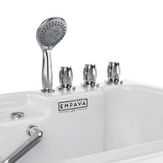 Empava - 54" Alcove Inline Heater Whirlpool Walk-in Tub 2.0 Upgraded with Right Drain - EMPV-54WIT08 - IMG5
