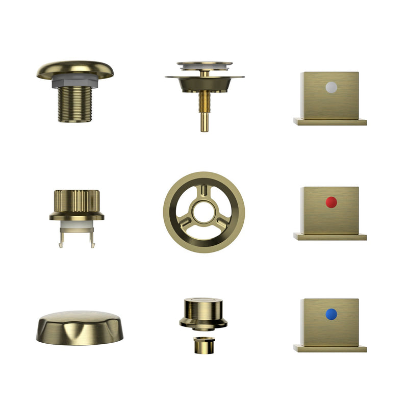 Empava - Bathtub Faucet Fixtures For EMPV-59JT408LED Whirlpool Tub (Bronze) - ACC-408ORB - IMG23