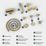Empava - Bathtub Faucet Fixtures For EMPV-59JT408LED Whirlpool Tub (Bronze) - ACC-408ORB - IMG12