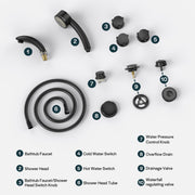 Empava - Bathtub Faucet Fixtures For EMPV-67JT351LED Whirlpool Waterfall Tub (Bronze) - ACC-351ORB - IMG6