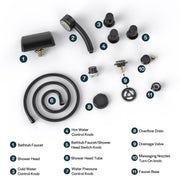 Empava - Bathtub Faucet Fixtures For EMPV-71JT667B 2-Person Whirlpool Tub (Bronze) - ACC-667ORB - IMG6
