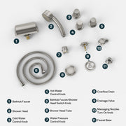 Empava - Bathtub Faucet Fixtures For EMPV-71JT667B 2-Person Whirlpool Tub (Bronze) - ACC-667ORB - IMG18