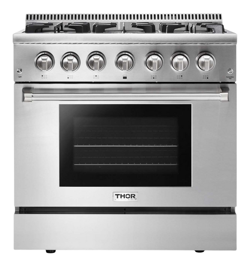 THOR Kitchen - 36-inch Professional Dual Fuel Liquid Propane Range - HRD3606ULP - IMG1