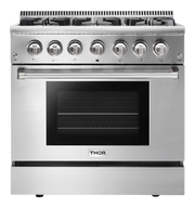 THOR Kitchen - 36-inch Dual Fuel Range Professional - HRD3606U - IMG1