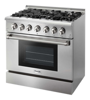 THOR Kitchen - 36-inch Dual Fuel Range Professional - HRD3606U - IMG2