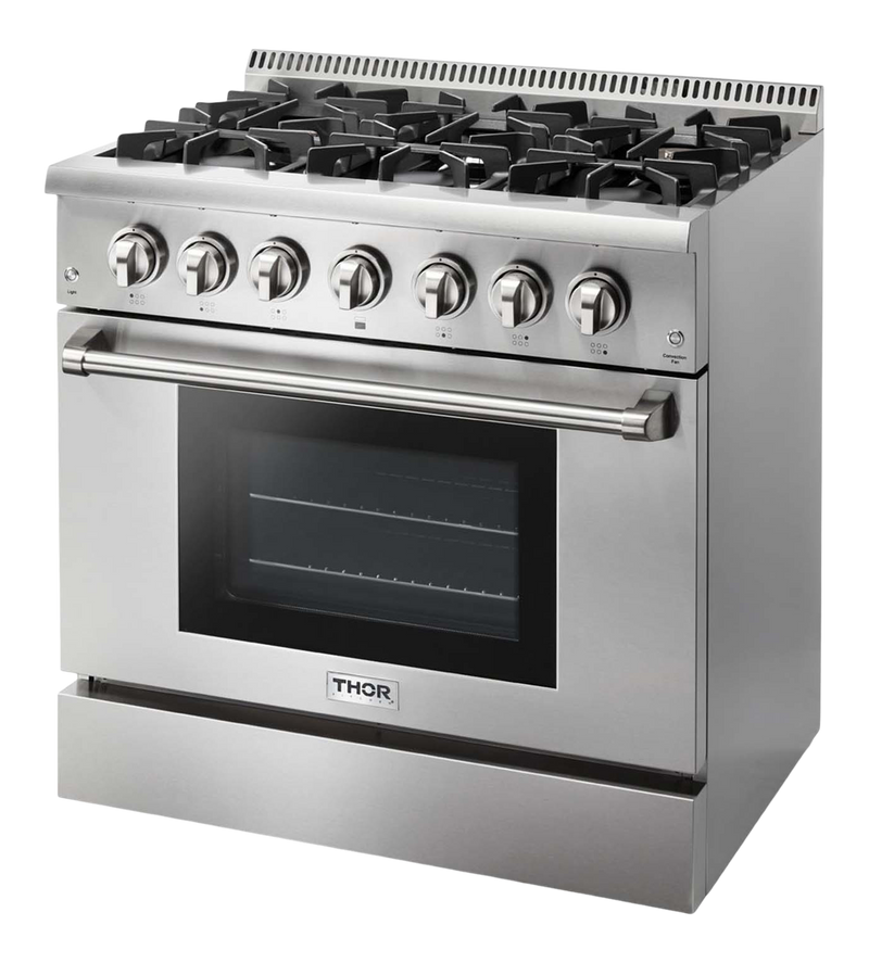 THOR Kitchen - 36-inch Dual Fuel Range Professional - HRD3606U - IMG2