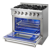 THOR Kitchen - 36-inch Dual Fuel Range Professional - HRD3606U - IMG3