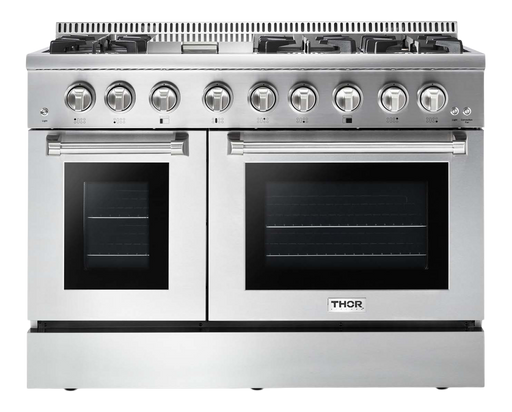 THOR Kitchen - 48-inch Professional Dual Fuel Liquid Propane Range in Stainless Steel - HRD4803ULP - IMG1