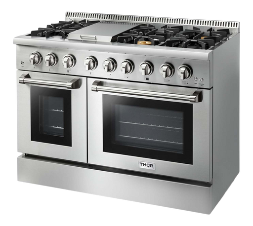 THOR Kitchen - 48-inch Professional Dual Fuel Liquid Propane Range in Stainless Steel - HRD4803ULP - IMG2