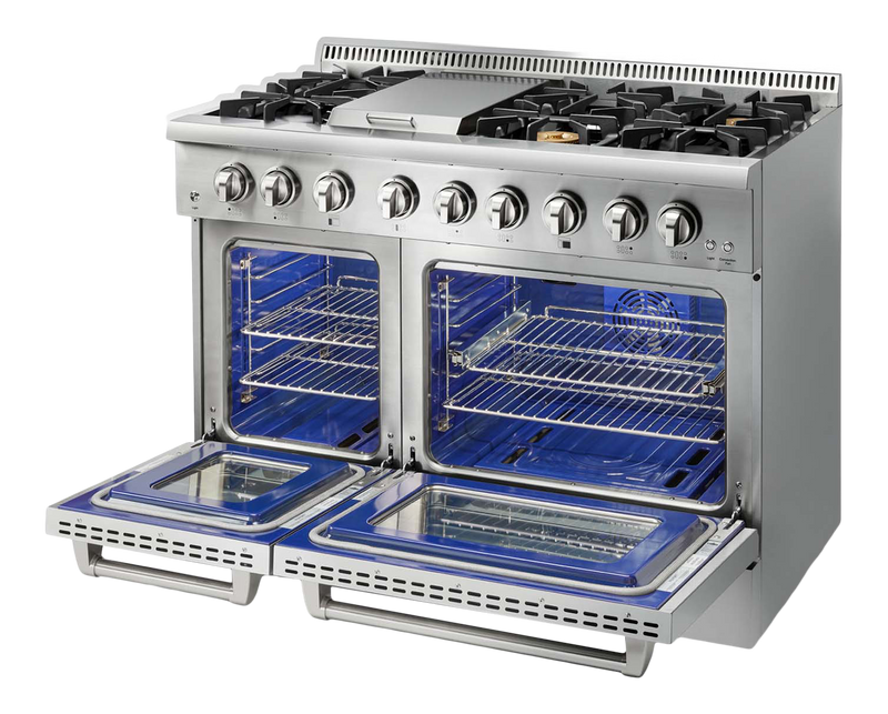 THOR Kitchen - 48 Inch Dual Fuel Range in Stainless SteelProfessional - HRD4803U - IMG1