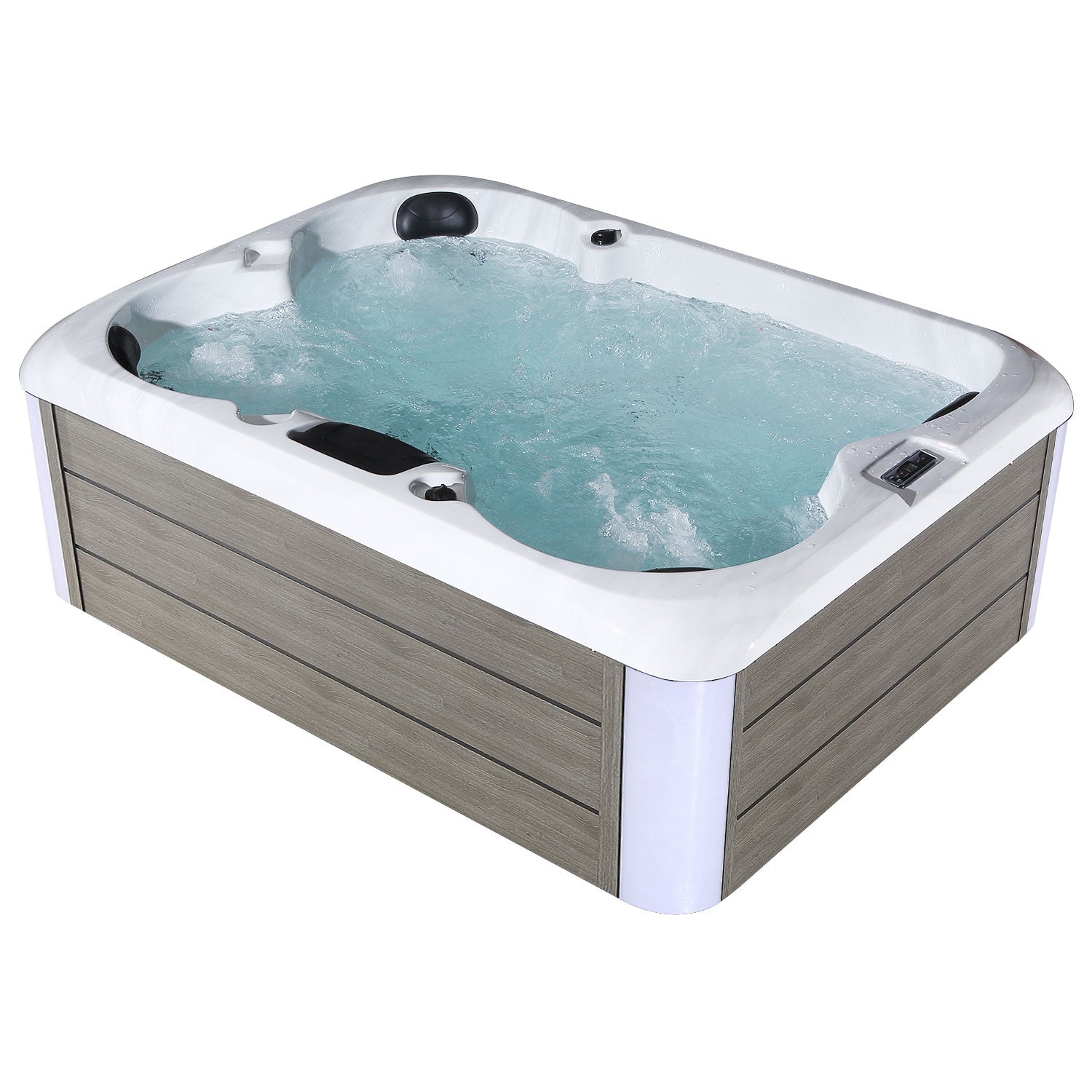 Empava - Luxury Freestanding 4-Person Rectangle Outdoor Hot Tub - EMPV-SPA3527 - IMG1