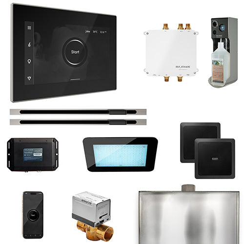Mr. Steam - Bliss Max Linear Control Pkg BLISS MAX LINEAR PKG (Brushed Nickel / Black) - BLS1-BKXLBN - IMG4